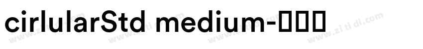 cirlularStd medium字体转换
